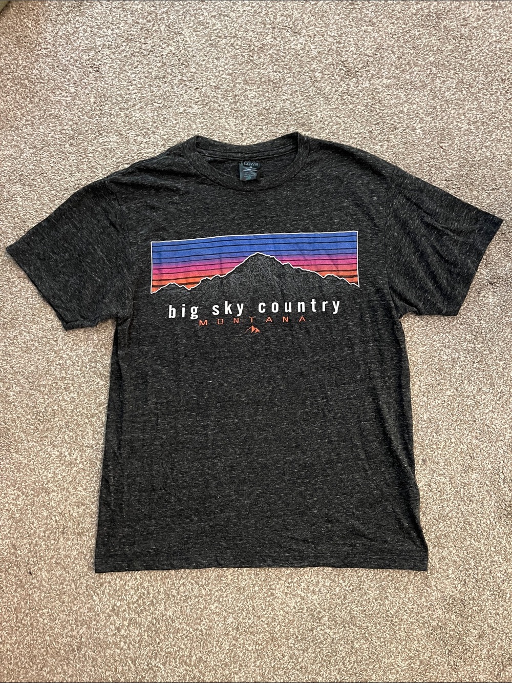 Big Sky Country Graphic Tee - Dark Heather Black